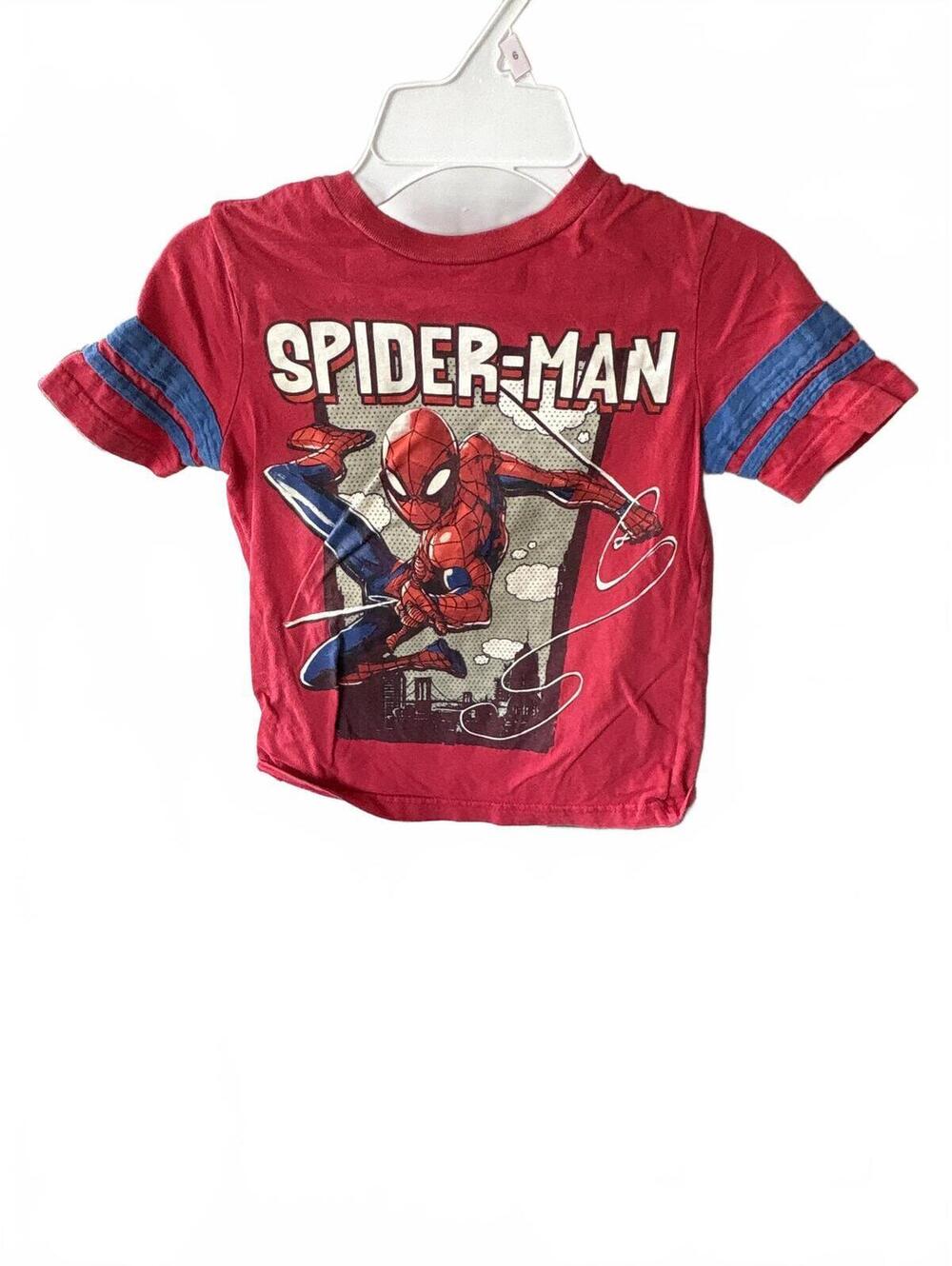Y2K Marvel Spider Man Red Graphic T Shirt Kids Size XS 4t 5t Boys Kids